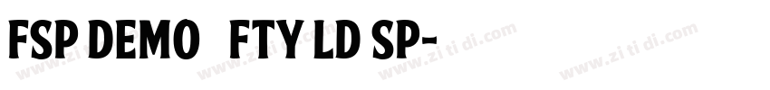 FSP DEMO   FTY LD SP字体转换
